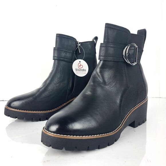 Blondo waterproof Dagger Boots in black leather - Picture 1 of 13